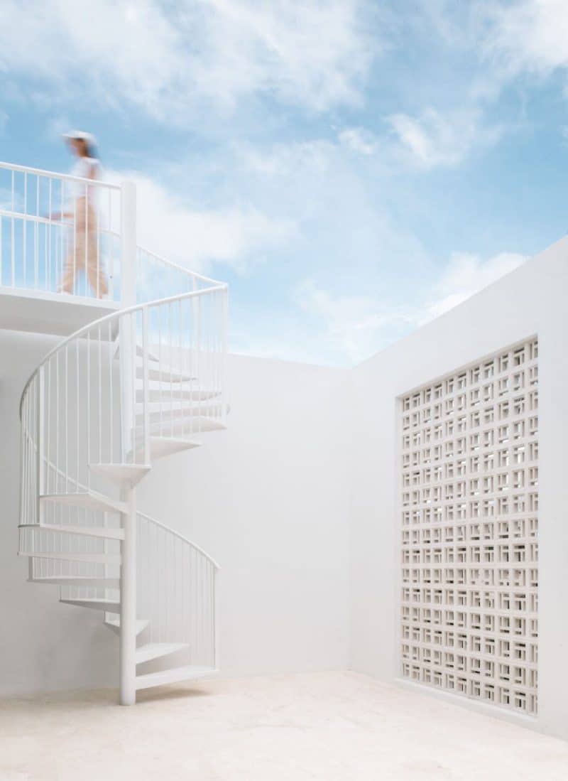 spiral starcase, Veil Residence - if studio
